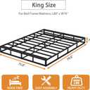 7 Inch Box Spring King Size Bed Base, 3000lbs Heavy Duty King Box Spring Metal Mattress Foundation, Tool-Free Easy Assembly, Noise Free