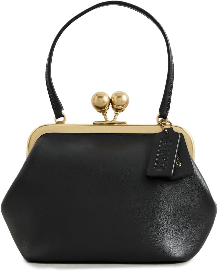 COACH Kisslock Frame Bag 16 (Black)