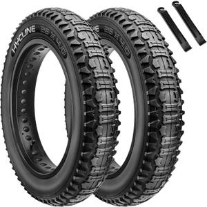 Hycline Ebike Replacement Fat Tire: 20x4.0/26x4.0 Inch Heavy Duty Folding Electric Fat Tires, All-Terrain High-Density Bicycle Tires for Street or Trail Riding