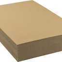Mat Board Center, 25 pack 11x17 Brown Cardboard sheet, 1/8 inch thick, Flat Corrugated Cardboard Inserts for Packing, Shipping, Mailing, Cardboard Backing, Art Craft Card Board