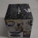 Elite Gourmet EKT1001 Electric 1.0L BPA-Free 1100W Glass Kettle Cordless 360 Base, Stylish Blue LED Interior, Handy Auto Shut-Off Function  Quickly Boil Water For Tea & More, Black