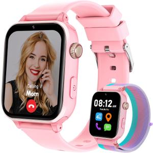 4G Kids Smart Watch for Boys Girls with GPS Tracker, Kid Smartwatch Phone Call SOS Video Call for Kids Birthday Gift Ages 4-12