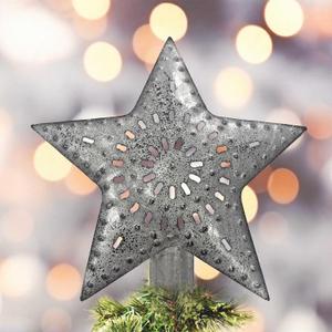 Punched Star Tree Topper 5.5" (6.5 Inch)