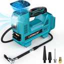 160PSI Cordless Tire Inflator Air Compressor Compatible With Makita 18V Battery, LIVOWALNY Portable Handheld Air Pump with Digital Pressure Gauge for Cars Motorcycles Bikes Sport Balls (No Battery)