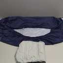 Waterproof Pack and Play Sheets Fitted 2 Pack, Compatible with Graco Pack n Play Sheets 38" X 26" Fits for Baby Playpen/Playard Mattress, Mini Crib Sheets for Boys or Girls, Grey & Navy