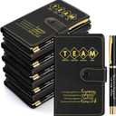 25 Sets Employee Appreciation Leather Journal Notebook Thank You Gifts for Coworker Journals with Ballpoint Pens Bulk Team Gift Notepad for Valentines School Teacher Nurse Office Staff