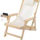 W Home Romantic-Sling Lounge Chair, Natural/Beige