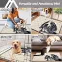 COSY HOMEER Dog Door Mat 24"x36" Dirt Trapper Entryway Rugs Absorbent Funny Welcome Mat Washable Non Slip Entry Rugs,Grey