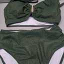 Eomenie Bikini Sets for Women High Waisted Two Piece Bathing Suit U Wired V Neck Swimsuit Adjustable Straps Swimwear