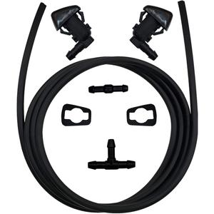 Windshield Washer Nozzle Wiper Spray Hose Kit Compatible with Ford F250 F350 F450 F550 Super Duty 2011-2016 Replace OEM BC3Z-17603-A BC3Z-17K605-B