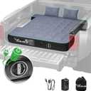 Truck Bed Mattress 5.5-5.8ft: Inflatable Full Size Truck Bed Air Mattress with Wireless Rechargeable Pump, Pickup Mattress with Carry Bag (Grey)