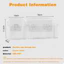 Adhesive Wall Mount Organizer Box,Acrylic Shelves for Wall,No Drilling Hang Walls,with Self Adhesive Tape,Automatic Draining for Bathroom, Kitchen, Living Room - Clear (Small)