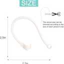 5 x Ear Hooks Compatible with AirPods 4, 3, 1, 2 and Pro & All in-Ear Headphones with Stems - 2 Pairs Adjustable Secure & Comfortable Prevent Falls Ear Holders for Headphones - Easy to Install (Gray)