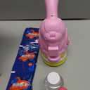 Bunny Bubble Gun Machine for Girl Easter Basket Stuffer, 360 Leak-Proof LED & 10,000+ BPM, Includes Surprise Stickers, Outdoor Birthday for Toddlers Ages 3-6