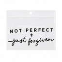 Cross Not Perfect Just Forgiven Decal, Jesus Car Window Decals, 6 Inches UV DTF Tranfer Car Stickers, Weatherproof Car Truck Window Bumper Sticker, Faith Car Stickers and Decals for Christians