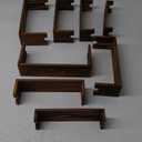 Large Wooden Tiered Riser Stand for Vendor Booth Events, Stackable Cupcake & Dessert Display, Farmhouse Decor Table Set, Food Display Items for Party (12-11.2-10.4-9.6IN), 2 Set