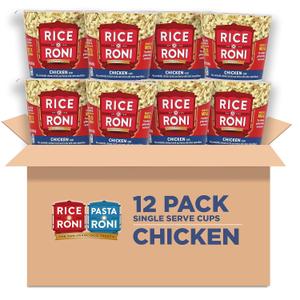 Rice-A-Roni Cups, Chicken Flavor, 1.97oz pack of 12 cups (EXP 12/28/26)