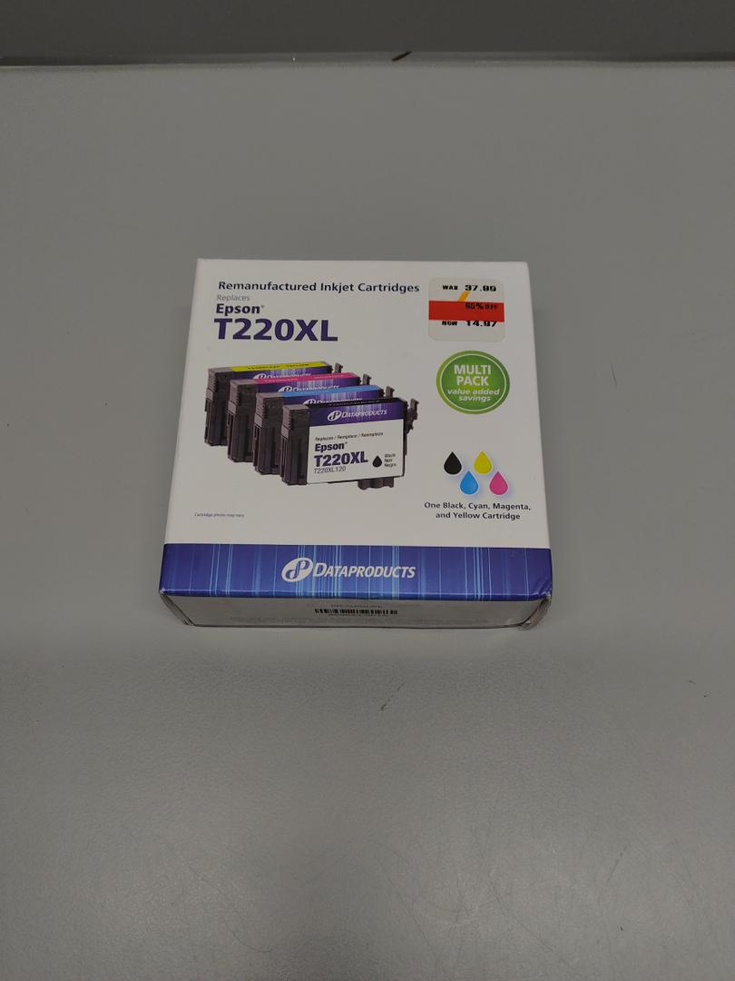 4 Pack New 220XL T220XL Ink for Epson WorkForce Black Color 220 T 220 XL Set