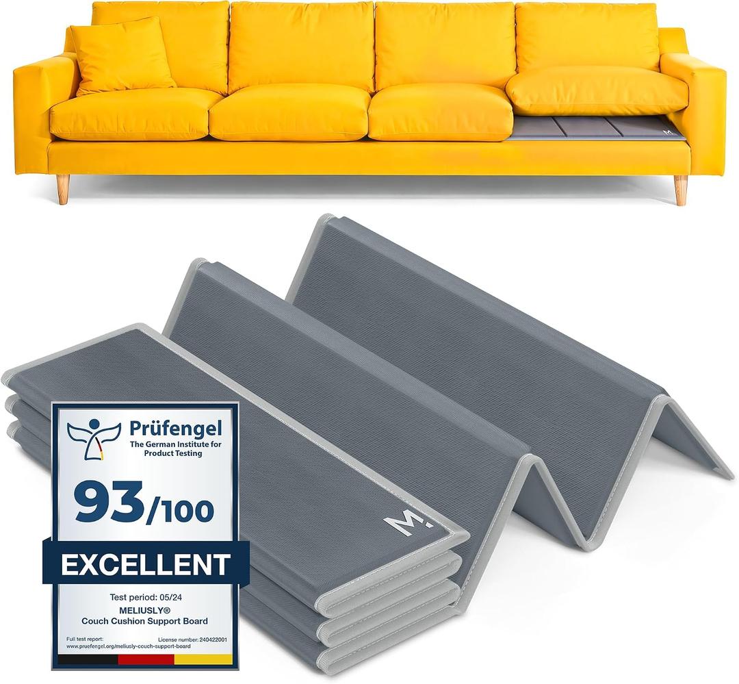Meliusly Heavy Duty Couch Cushion Support for Sagging Cushions (28x79) Reinforced Plywood Sofa Cushion Support Board for Sagging Seat, Deep Couch Supporter for Under the Cushions, Loveseat Saver