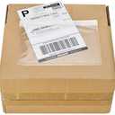 9527 Product 12.5" x 9" Clear Adhesive Top Loading Packing List/Shipping Label Envelopes (100 Pack)