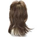 Mens Wig Short Fluffy Wavy Wig for Men Boys Natural Synthetic Male Halloween Costume Wig (Mixed Brown)