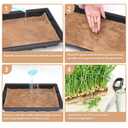 U0U 10PCS Jute Microgreens Grow Mats, Hemp Grow Mats for Microgreens, Microgreens Growing Trays,Hydroponic Growing Kits for Microgreens Wheatgrass and Sprouts Organic Production (10, 10"x 10")