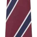 Black Tie for Women Pre-tied Adjustable Womens Ties 2.75" Skinny Neckties for Women School Uniforms Graduation (Red Stripe)