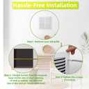 24"Wx8"H Duct Opening Return Air Grille,Air Return Vent Cover Grill for Sidewall and Ceiling,Solid Steel AC Vent Cover HVAC Cold Air Intake Grille Without Filter House,Outer Dimension:25.75WX9.75"H