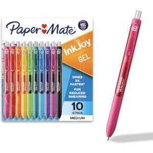 Paper Mate InkJoy Gel Pens Medium Point Assorted 10 Count