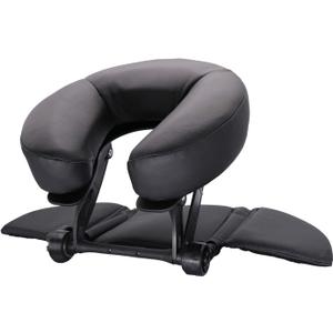 TRENDBOX Face Down Tabletop Massage Kit Adjustable Headrest Pillow (Black)