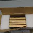 Fkvat 5x7 Picture Frame Set of 4, Matted Brass Simple Modern Brushed Thin Aluminum Metal Photo Frame Fits 3x5 and 4x6 with Mat or 5 x 7 without Mat . Vertical and Horizontal for Tabletop and Wall