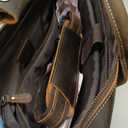 Augus Vintage Leather Briefcase for Men 15.6 Inch Laptop Computer Bag Retro Messenger Crossbody Shoulder Bag | Vintage Leather (Brown)
