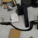 Veise VE017G-H Wi-Fi Smart Fingerprint Front Door Lock Set, Remote App Control, Keyless Entry Deadbolt with Handle, Backlit Keypad, IP55 Weatherproof, Auto Lock, Easy to Install, Matte Black