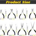 Mini Pliers Set, 8pcs Long Nose Pliers with Comfort Grip Handles for Making Crafts, Electronic Repairing & Jewelry, Multi Purpose Jewelry Making Tools, DIY Nippers Repair Tool Kit
