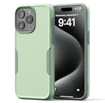 NTG2023 New Designed for iPhone 15 Pro Max Case, Heavy-Duty Tough Slim Shockproof [2 Layer Structure][Military Grade Protection] Phone Case for iPhone 15 Pro Max(6.7 Inch), Black