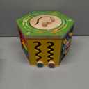 Large Activity Cube, 9-in-1 Farm-Themed Wooden Play Center, Multipurpose Montessori Toy for 1-2 Year Old Baby Toddler Kid, First Birthday Gift | Bonus Magnetic Train Cars