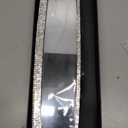 Bling Car Rear View Mirror, Rhinestones Crystal Clip-on Rearview Mirror with HD Glass, Compatible with Most Cars, SUVs, Vehicles, Auto Interior Accessories for Women Girl (White)