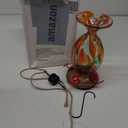 Hummingbird Feeder, 32OZ Hand Blown Glass Hummingbird Feeders for Outdoors Hanging, Built-in Ant Moat Wild Humming Bird Feeders, Yard Garden Gifts Decor (Holiday)