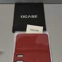 OCASE Compatible with iPhone 17 Pro Max Wallet Case, PU Leather Flip Folio Case with Card Holders RFID Blocking Kickstand [Shockproof TPU Inner Shell] Phone Cover 6.9 Inch 2025, Dark Red