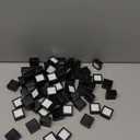 BENECREAT 70pcs Black Modern Square Gemstone Display Box, 1.2x0.63 Inch for Gemstone, Jewelry, Crystal Diamond Accessories Display