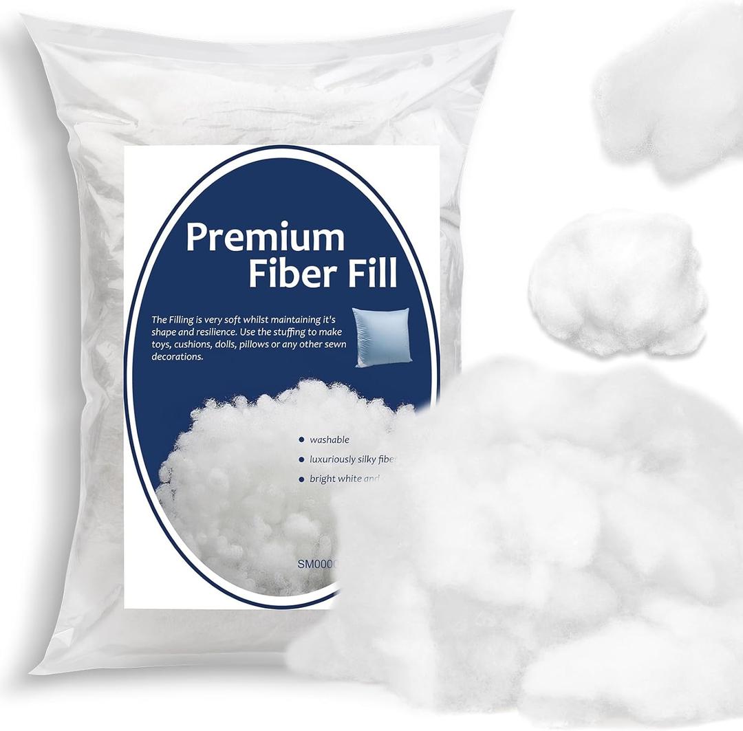 Bupete 1.76lb Pillow Stuffing for Couch Pillows, Polyester Filler, Stuffing for Polyfill for Stuffed Animal Crafts, Pillow Stuffing, Cushions Stuffing (28.2 oz)