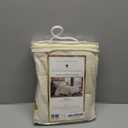 Charleston Estate Modern Farmhouse Floral Matelasse Decorative Pillowcase with Scalloped Edges, 100% Cotton Breathable Bedding, King Sham (20" x 36"), Ivory Floral