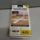 2 x 4 Clear Silicone Wall Protector Strips  Self-Adhesive Door Slam Stoppers & Noise Dampening Bumpers for Cabinets, Car, Toilet Lids, Drawers, Shower  5.5" x 0.7" x 0.2" by Vellax