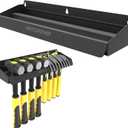 UNITEDPOWER Hammer Holder, Wall Mount Storage Rack Organizer for Workshop, Shed, Garage, Home, Fit Most of Hammer or Small Tools