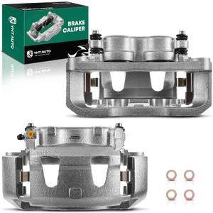Set of 2 Front Side Brake Caliper Assembly Replacement for Ford F-250 F-350 E-250 E-350 E-450 Econoline Super Duty