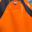 48" Non Reflective Fluorescent Vinyl Orange Roll-Up Traffic Warning Sign.