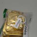 timecity Gold Spandex Chair Sashes Bands 10 Packs Christmas Metallic Stretch Chair Ties Bows Bulk with Buckle Slider Elastic Ties for Wedding Banquet Birthday Party Decor