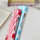 Longlayss for iPhone 11 Case Lattice Plaid Checkered Gingham Phone Case Cute Aesthetic Pattern Soft TPU Shockproof Phone Cover for Women Girls (Blue)