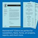 Hammermill Colored Paper, 20 lb Blue Printer Paper, 8.5 x 11 - Made in the USA, Pastel Paper, 103309R - 1 Ream (500 Sheets)