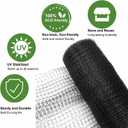 KLEWEE Bird Netting, 7.5 x 25 FT Heavy Plastic Duty Garden Netting to Protect Fruit Trees, Plants and Vegetables Against Birds, Deer, Squirrels and Other Animals